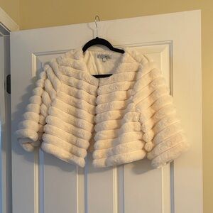 Cream Faux Fur Jacket
